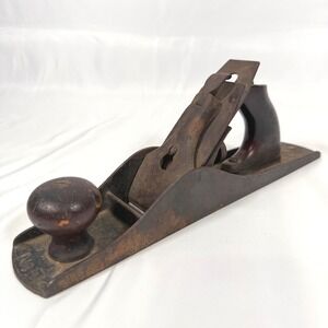 Vintage No. 5 Jack Plane Woodworking Tool Brown Cast Iron Antique Restoration